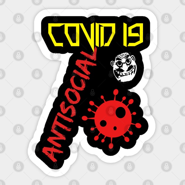 Antisocial Sticker by StarWheel